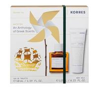 KORRES White Tea Coffret cadeau pour femme avec eau de toilette 50 ml et lait corporel 125 ml au parfum floral féminin, végétalien