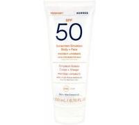 Korres Yoghurt Émulsion Solaire Corps & Visage SPF50 200 ml - Tube 200 ml