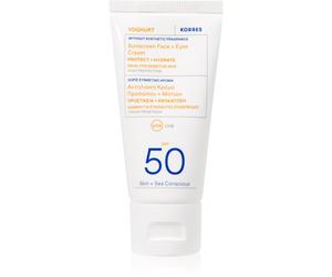 Korres Yoghurt Sunscreen crème protectrice visage et contour des yeux SPF 50 50 ml