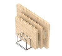 KORRTFID Support de planche à découper, support de planche à découper en acier inoxydable 304, support de couvercle de casserole, étagère de cuisine, ustensiles de cuisson, organisateur de feuilles à
