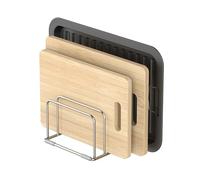 KORRTFID Support de planche à découper, support de rangement pour planche à découper, organisateur de planche à découper, support de planche à découper en acier inoxydable 304, organiseur de feuilles