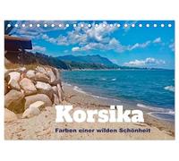 Korsika - Farben einer wilden Schönheit (Tischkalender 2026 DIN A5 quer), CALVENDO Monatskalender: Korsika - Wild, Bunt und Romantisch