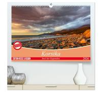 Korsika - Insel der Gegensätze (hochwertiger Premium Wandkalender 2026 DIN A2 quer), Kunstdruck in Hochglanz: Korsika ist Romantik, Schönheit, Stille und Abenteuer.