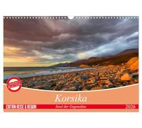 Korsika - Insel der Gegensätze (Wandkalender 2026 DIN A3 quer), CALVENDO Monatskalender: Korsika ist Romantik, Schönheit, Stille und Abenteuer.