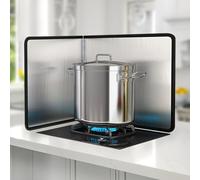 KorsiKato Protection contre les éclaboussures, protection murale portable contre les éclaboussures pour derrière une cuisinière pour poêle à frire, dosseret de cuisine (taille : 50 x 50 cm)