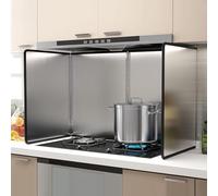 KorsiKato Protection contre les éclaboussures, protection murale portable contre les éclaboussures pour derrière une cuisinière pour poêle à frire, dosseret de cuisine (taille : 45 x 80 x 50 cm)