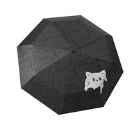 Kortran Parapluie Chat Noir et Blanc, Parapluie Pluie ou Brillance entièrement Automatique for Femme, Pliable, Parapluie Chat Artistique for Femme, Parapluie de Poche Pliable,