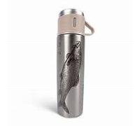 Korum Classic K0310267 Bouteille isotherme Barbel, œuvre d'art par Steve Phillips, 500 ml