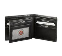 KORUMA Portefeuille en cuir pour homme, porte-cartes RFID, 10 emplacements pour cartes, fenêtre d'identité et section pour notes, cadeaux pour hommes