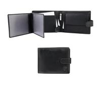 KORUMA Portefeuille en cuir pour homme, portefeuille RFID avec poche pour pièces de monnaie jusqu'à 14 porte-cartes de crédit, 2 compartiments pour billets et 3 fenêtres d'identité, cadeaux