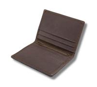 KORUMA - Portefeuille fin en cuir de qualité supérieure avec blocage RFID pour jusqu'à 11 cartes de crédit et de débit, Marron, Taille unique, Minimaliste
