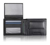KORUMA Portefeuille Homme Smart avec Blocage RFID - Noir Cuir véritable Doux - 100% Cartes de crédit à crédit protégées - Smart (Noir)