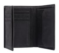 KORUTA Portefeuille en cuir pour homme avec protection RFID I Grand portefeuille avec compartiment à monnaie I 13 compartiments I Portefeuille en cuir véritable pour homme I Portefeuille Portefeuille