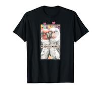 Kosa Crayon Oiseau Perroquet Couple Amour Pêches Embrasser T-Shirt
