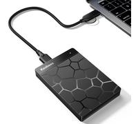 Kosbees Disque dur externe portable de 1 To pour Windows, disque dur externe ultra fin compatible avec PC, Mac, ordinateur portable, PS4, Xbox One, Xbox 360 ; prêt à l'emploi