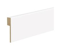 Kosche Plinthe pour carrelage Topline MDF laminé 16 x 100 x 2500 mm Blanc Plinthe Plinthe Haute qualité Robuste