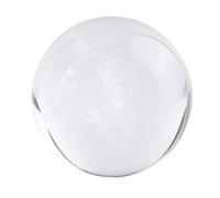 KOSDFOGE 100mm K9 Crystal Clear Photography Prop Decoration Art Decor Crystal Ball (single ball)