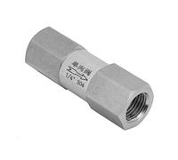 KOSDFOGE 304 Stainless Steel High Temperature Pressure Endurance Hex Split Check Valve British Thread Connection for Various Places (1/4”)