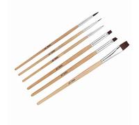 KOSDFOGE 6pcs Art Oil Paint Brushes Makeup Brushes Halloween Face Brush Watercolor Paint for Creative Art Practice
