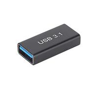KOSDFOGE Adaptateur USB vers USB C, Typec Femelle vers USB3.1 Un Adaptateur Femelle Convertisseur USB Droit pour Extension De Transfert De Câble De Données USB3.1