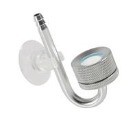 KOSDFOGE Aluminium Alloy Carbon Dioxide Diffuser Atomiser Fish Tank Supplies Aquarium Equipment for Safe and Water Filling (Silver)
