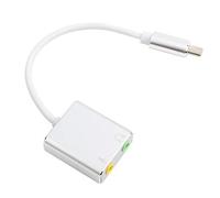 KOSDFOGE Aluminum Alloy Type C External Stereo Sound Card Audio Adapter 3.5mm EZ1247 for Mobile Phones Tablets Notebooks