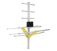 KOSDFOGE Antenne TV Satellite HD, Antenne TV Extérieure Numérique HDTV à Gain élevé, Réception à 80 Miles Compatible avec DVB-T/H, DVB-T2, DMB-T/H, ISDB-T, ATSC-T, ADTB-T