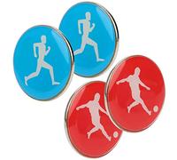 KOSDFOGE Arbitre Flip Coin, Alliage Arbitre Flip Coin, 4Pcs Arbitre Recto-Verso Toss Coin pour Football Football Volleyball Tennis De Table Toss Coin