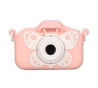 KOSDFOGE Caméra pour Enfants, Écran 2 Pouces Avec Caméra Avant et Arrière pour Garçons et Filles, Enregistrement Vidéo MP3 de Jeu pour Enfants de 3 À 10 Ans(Rose)