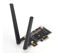 KOSDFOGE Carte sans Fil M.2 NGFF vers PCI-E 1X Adaptateur WiFi WLAN De Bureau, Convertisseur De Carte Réseau Adaptateur sans Fil Carte Wi-FI pour Windows 11 10 8.1 8 7, XP Et Windows Server