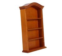KOSDFOGE Dollhouse Miniature Furniture Wood Bookcase Cabinet Home Decor for Dollhouse Collection Study Room Living Room 1:12
