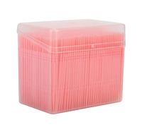 KOSDFOGE Double Head Teeth Cleaning Toothpick Oral Care Floss Pick 1100pcs Box for Large Tooth Crevice (Pink)