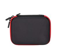 KOSDFOGE Essential Oil Holder Traveling Carrying Case Storage Box Premium EVA Nylon 30 Bottles 1-3ML Red Black 17 * 12.5 * 5cm (Red)