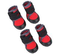 KOSDFOGE Fashionable Pet Puppy Shoes Large Dog Non Slip Outdoor Sports Climbing Boots Red Orange Various Sizes Easy to Wear Waterproof (90)