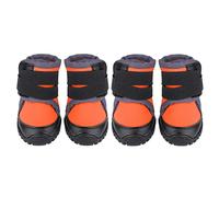 KOSDFOGE Fashionable Pet Puppy Shoes Large Dog Non Slip Outdoor Sports Climbing Boots Red Orange Various Sizes Easy to Wear Waterproof (70)