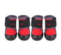 KOSDFOGE Fashionable Pet Puppy Shoes Large Dog Non Slip Outdoor Sports Climbing Boots Red Orange Various Sizes Easy to Wear Waterproof (55)