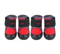 KOSDFOGE Fashionable Pet Puppy Shoes Large Dog Non Slip Outdoor Sports Climbing Boots Red Orange Various Sizes Easy to Wear Waterproof (80)