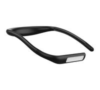 KOSDFOGE LED Neck Reading Light Rechargeable Book Light with 3 Color Adjustable Brightness Eye-friendly Desk Lamp Bendable Arms Suitable Dormitory Knitting Repairing Night Running (Black)