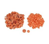 KOSDFOGE Livestock Animal Tag Tough and Durable Goat Sheep Pig Ear Tag Bright Color Customized Number for Breeding Population (Orange)