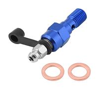 KOSDFOGE M10x1.0mm Motorcycle Brake Caliper Bleed Screw Nipple Banjo Bolt Dust Cap Universal Application (Blue)
