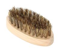 KOSDFOGE Men Soft Bristle Beard Brush Mustache Comb Oval Bamboo Handle Tools Shaping Portable Gift for Men