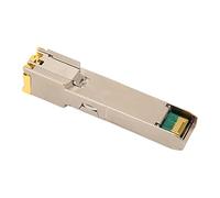 KOSDFOGE Module émetteur-récepteur SFP RJ45 en alliage de zinc de qualité supérieure 1,25 G - Faible consommation d'énergie, large compatibilité et transmission Ethernet Gigabit de 100 m pour
