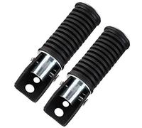 KOSDFOGE Motorcycle Rear Passenger Foot Pegs Pedal Footrest GN125/QJ25/GS125/GT125-5 Stylish Durable Aluminum Alloy Rubber Black Rear Passenger