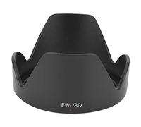 KOSDFOGE Mount Lens Hood, EW-78D Remplacement Professionnel Durable Résistant à l'usure Compatible avec Canon EF S 18-200mm F 3.5-5.6 is Objectif De Caméra ABS