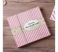 KOSDFOGE Nail Color Display Chart Book 120 Rooms Magnet Cover Stand Nail Tip Store Card Light Weight Book Shape Nail Color Card Stripes Pattern Cover for Nail Salon Personal Room (Striped color card