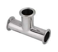 KOSDFOGE Stainless Steel Clamp Tee 3 Way High Temp for Various Industries 38 * 1.5