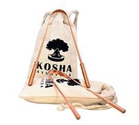 Kosha Ayurveda Gratte langue en cuivre avec manche flexible et prise confortable pour la mauvaise haleine (naturellement antimicrobien et prévient les maladies bucco-dentaires) Naturellement