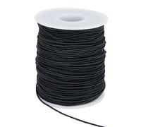 KOSHIFU 100m Fils Elastique pour Bracelet 1mm, Cordon Elastique Noir Cordon d'Artisanat pour Fabrication Bracelet Perles Bijoux Collier