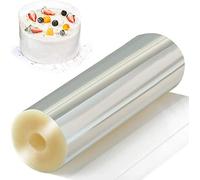 KOSHIFU 20cm×10m Rouleaux Colliers à Gâteau Rodoide Transparent Patisserie Ruban De Rouleaux à Gâteaux Rouleau de Film pour Bordure de gâteau pour Décoration de Gâteau Chocolat Mousse Gâteau