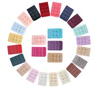 KOSHIFU 25PCS Extensions de Soutien-Gorge Multicolores - 3 Rangées 2 Crochets - Bra Extender 25 Couleurs